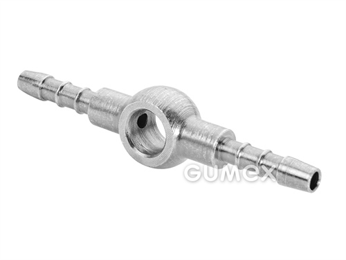 Koncovka nízkotlaková DN4, BANJO, priemer oka 8mm - dvojstranné, oceľ